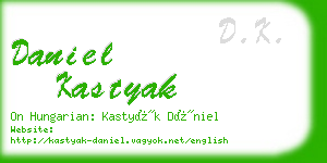 daniel kastyak business card